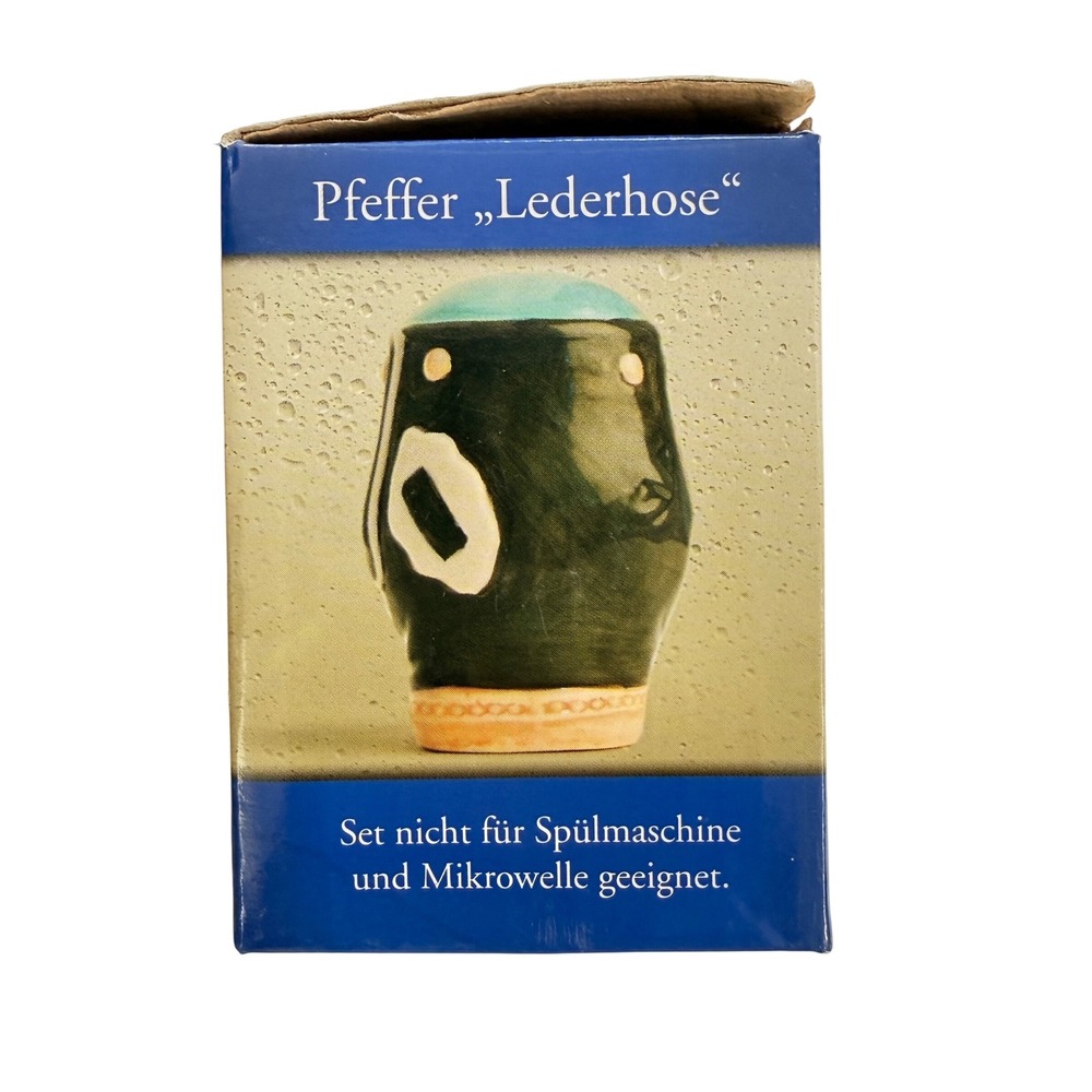 Hofbrau‎ München Salt & Pepper Shakers Lederhose Dirndl Set NIB Germany - Picture 9 of 11